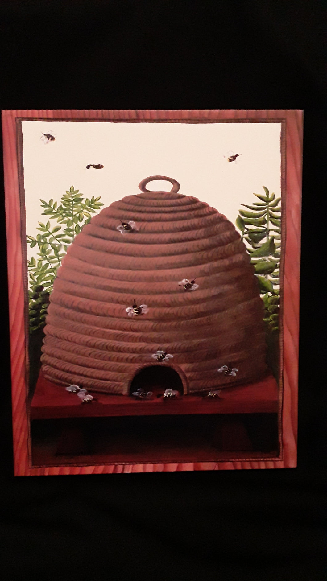 Box Print- Bee Skep 8x10