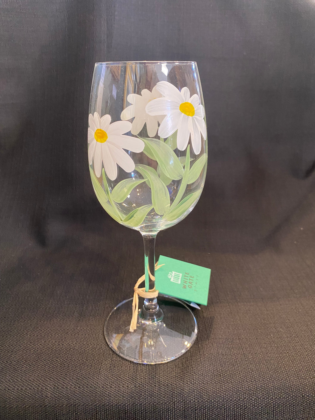 Wine Glass- Daisy