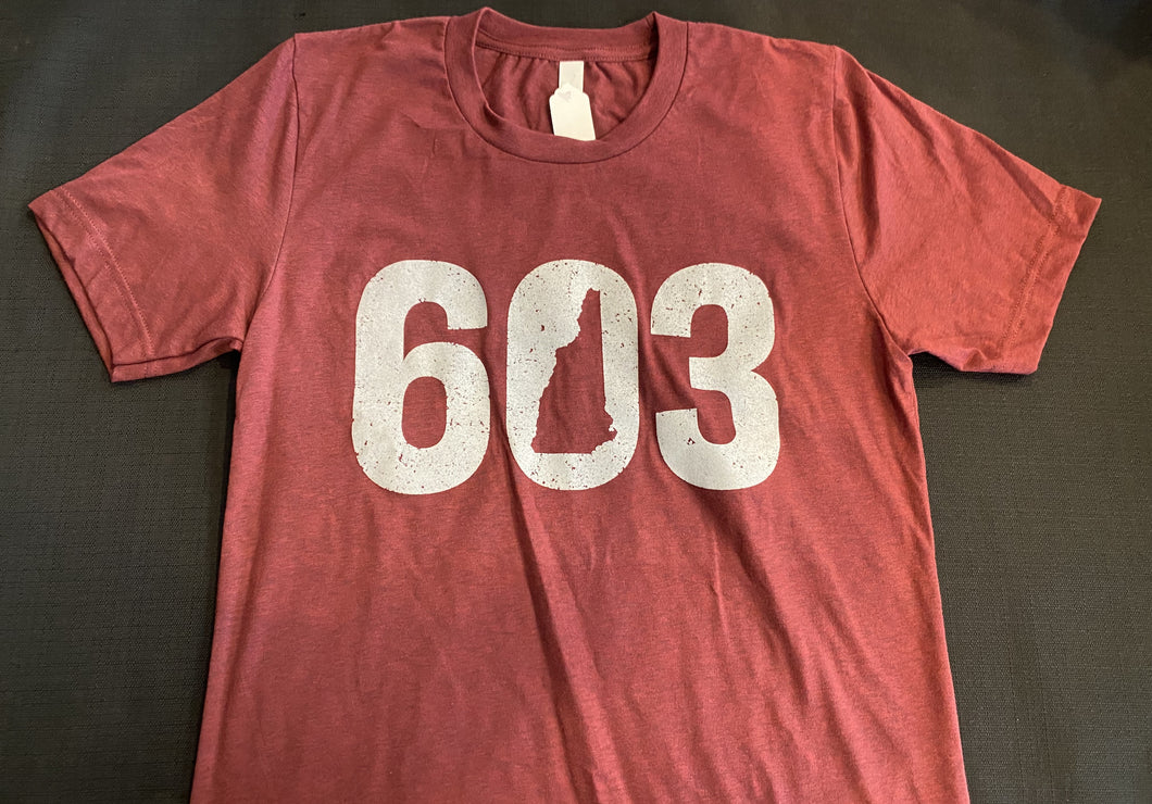 T-Shirt 603 Dark Red