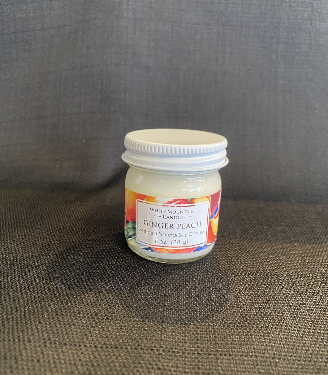 Ginger Peach 1 oz Candle