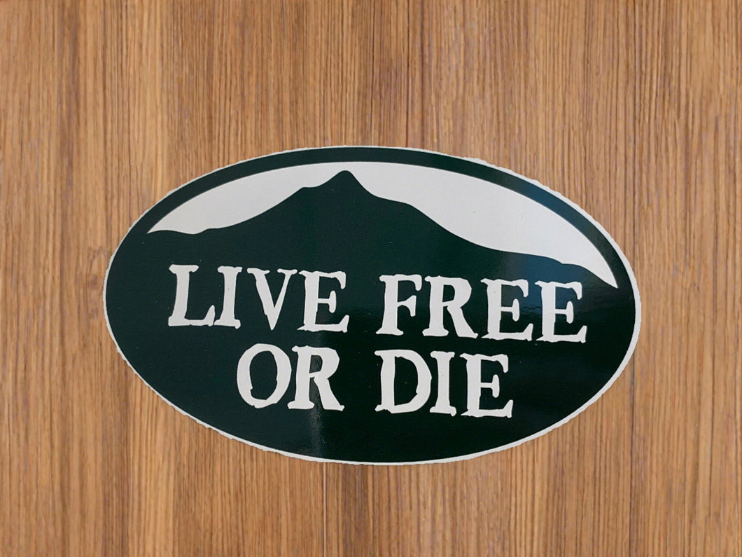 Live Free or Die Window Sticker- MNNHLF2DW