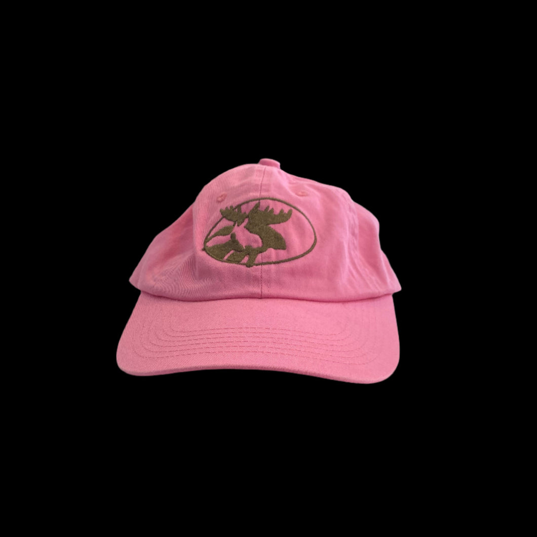 Ball Cap- Moose Family Pink