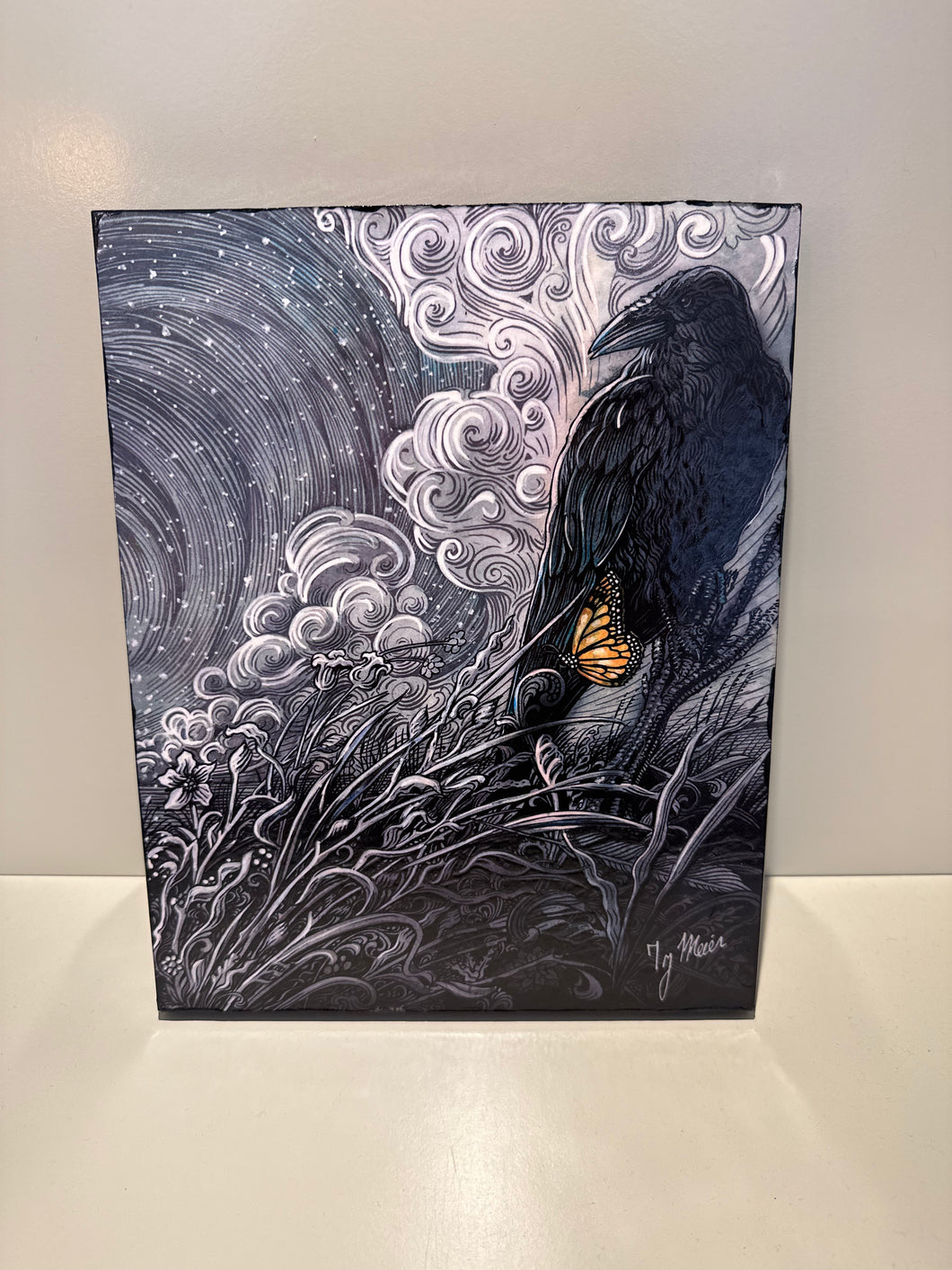 Giclee Print- Winter Raven