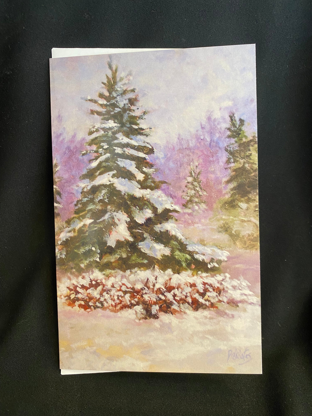 Card- Winter Evergreen-Lg