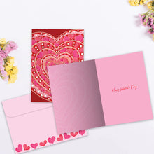 Load image into Gallery viewer, TF Holiday Card- Layers of Hearts, Valentine's Day 20270
