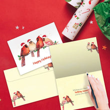 Load image into Gallery viewer, TF Holiday Card- Happy Cardinals, Holiday 22003
