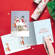 Load image into Gallery viewer, TF Holiday Card- Snowy Fun, Christmas 22330
