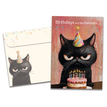 Load image into Gallery viewer, TF Card- Hairballs Happen, Birthday 22482
