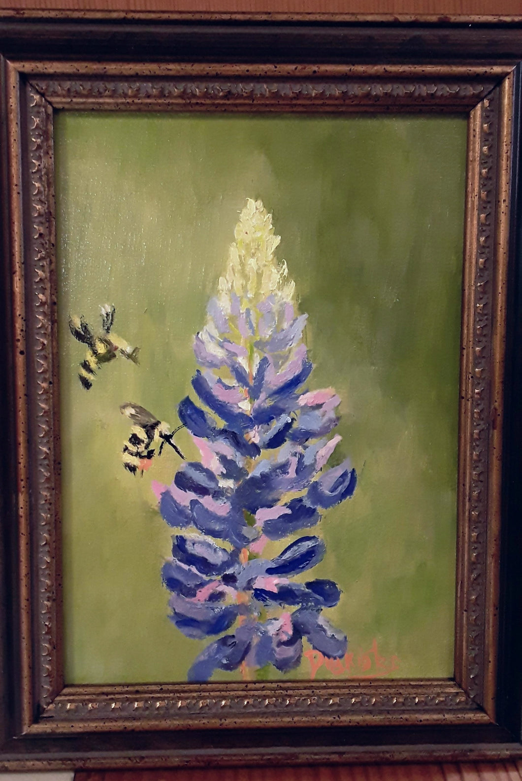 Painting- Lupine Abuzz 5x7